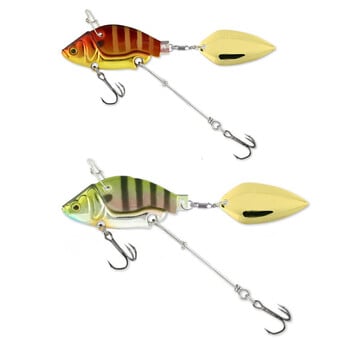 1 τμχ Sinking Metal VIB Vibration Bait Spinner Spoon Fishing Lures 13,6g 4,4cm Jigs Trout Winter Fishing Hard Baits Tackle Pesca