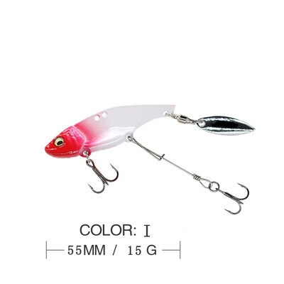 1kom Tonući metalni VIB Vibracijski mamac Spinner Spoon Ribolovni mamci 13.6g 4.4cm Jigovi Pastrve Zimski ribolov Tvrdi mamci Pribor Pesca