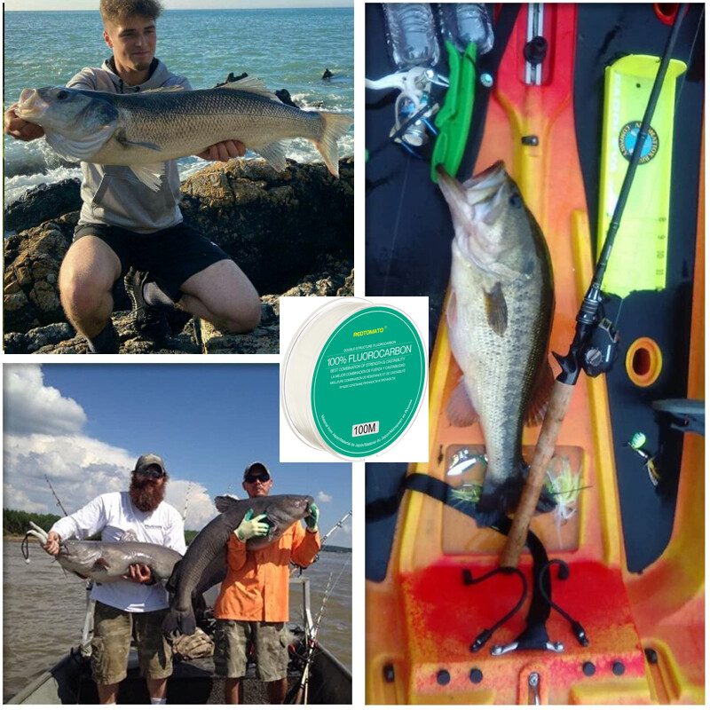 100M 100% fluorokarbónový rybársky vlasec, monofil, vysoko odolný voči oderu, neviditeľný drôtený vlasec na kapry, rybárstvo