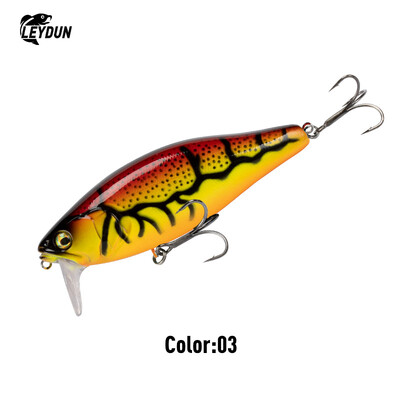 LEYDUN Hot JACK Rybárske nástrahy Minnow 107,7 mm 30 g Plávajúce plávanie Vysokokvalitné tvrdé nástrahy Hlučný systém Wobblery na ostrieže a šťuky
