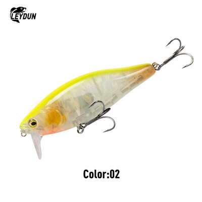 LEYDUN Hot JACK Rybárske nástrahy Minnow 107,7 mm 30 g Plávajúce plávanie Vysokokvalitné tvrdé nástrahy Hlučný systém Wobblery na ostrieže a šťuky