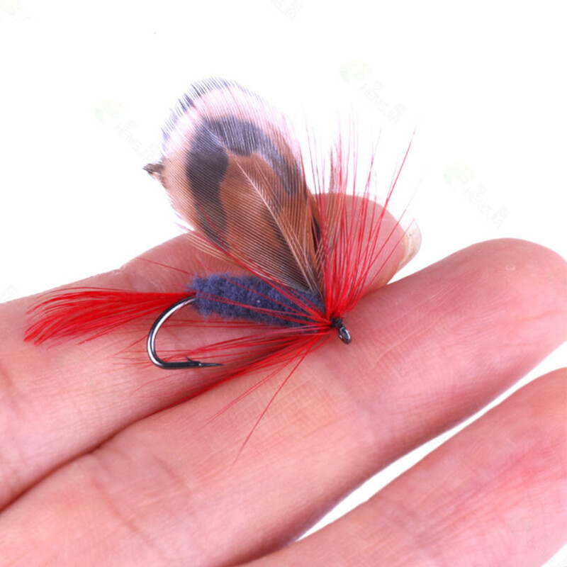 12 kom/set Kukci Muhe Mamci Imitiraju leptire Udica za pecanje s udicom od perjastog visokougljičnog čelika Prirodni mamac za insekte