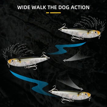 BLUX STRAY DOG Μολύβι Topwater 70mm 8,2g Surface Walker Fishing Lure Walk The Dog Τεχνητό μπάσο αλμυρού νερού Αντιμετώπιση σκληρού δολώματος