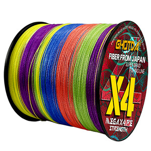 GHOTDA 4 niti 100M konac za pecanje šarana upleten PE multifilament 4 niti tkanja 10 12 18 28 35 40 50 60 80LB Peche Accessoire