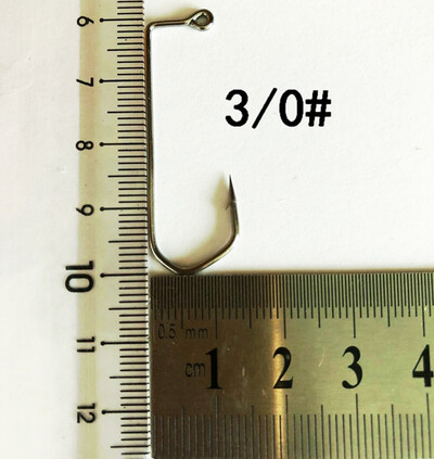 50 komada 7150 Jig udica za pecanje, bodljikava crna udica od visokougljičnog čelika Barbarian 90 stupnjeva, veličina udice 1# do 10/0#