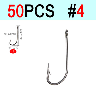 ICERIO 50 KOM O'shaughnessy Jig udice od visokougljičnog čelika/Sea Kirby prstenasta udica Mamci za morski ribolov Udice za vezanje 9#~6/0#