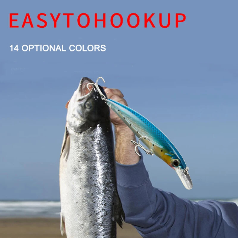 Marka 14G 11CM mamci za ribolov sa sustavom volframove kuglice Minnow Crank Wobbler Udice za pecanje Pribor za ribolov s tvrdim mamcima