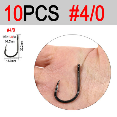 ICERIO #3/0~#10/0 Θαλασσινό νερό Βαρύ Βαρύ Ζωντανό Δολωματικό Άγκιστρο 4X Βαρύ Σύρμα Βαρέων Καθηκόντων Μονό Γάντζο Για Θαλασσινό Ψάρεμα Ψάρια μεγάλου παιχνιδιού