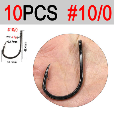 ICERIO #3/0~#10/0 Θαλασσινό νερό Βαρύ Βαρύ Ζωντανό Δολωματικό Άγκιστρο 4X Βαρύ Σύρμα Βαρέων Καθηκόντων Μονό Γάντζο Για Θαλασσινό Ψάρεμα Ψάρια μεγάλου παιχνιδιού