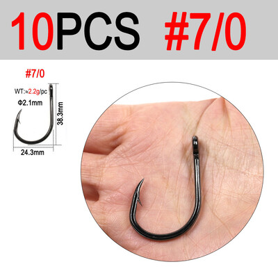 ICERIO #3/0~#10/0 Θαλασσινό νερό Βαρύ Βαρύ Ζωντανό Δολωματικό Άγκιστρο 4X Βαρύ Σύρμα Βαρέων Καθηκόντων Μονό Γάντζο Για Θαλασσινό Ψάρεμα Ψάρια μεγάλου παιχνιδιού