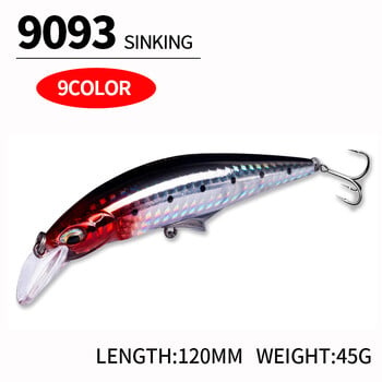 Риболовна примамка Minnow 120 mm 45 g Воблер с твърда стръв Джиг Стръв Crankbait Carp Striped bass Pesca Риболовни принадлежности SwimBait