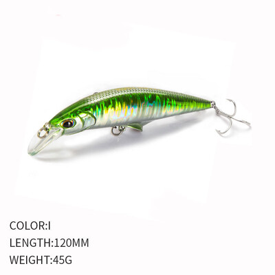 Mamac za pecanje Minnow 120 mm 45 g Tvrdi mamac Wobbler Jig mamac Crankbait Šaran Prugasti bas Pesca pribor za pecanje SwimBait