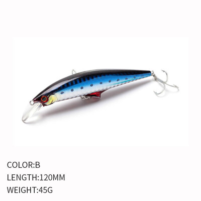 Mamac za pecanje Minnow 120 mm 45 g Tvrdi mamac Wobbler Jig mamac Crankbait Šaran Prugasti bas Pesca pribor za pecanje SwimBait