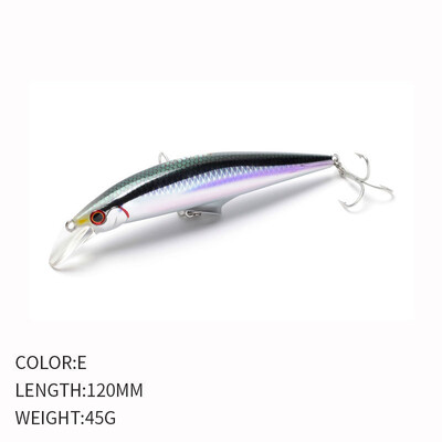 Mamac za pecanje Minnow 120 mm 45 g Tvrdi mamac Wobbler Jig mamac Crankbait Šaran Prugasti bas Pesca pribor za pecanje SwimBait