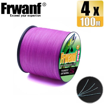 Frwanf Japan 4 Wire Braided Fishing Line 100M 109Yds γλυκού νερού Hunting for Sea Fishing Carp 10-100LB wire 6 8 10 20 30 100LBS