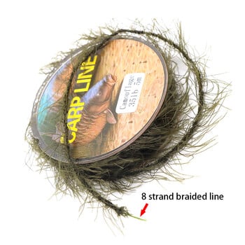 5 m Carp Fishing Line Imitation Weed Line Method Feeder Lure Fish Hooklink Seagrass Thread For Carp Rig Making Accessories Tackle