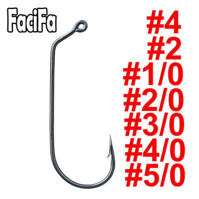 50 τμχ 60 μοιρών Jig Fly που δένει γερό σύρμα Θαλασσινό νερό γλυκού νερού Fish Hook Aberdeen jig Hook