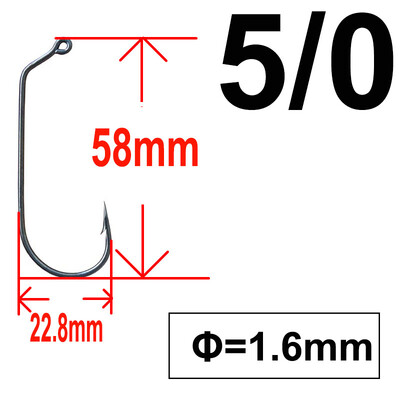 50 komada 60 stupnjeva Jig Fly Tiing Čvrsta žica za morsku slatkovodnu ribu Udica Aberdeen jig udica