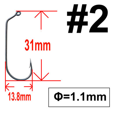 50 komada 60 stupnjeva Jig Fly Tiing Čvrsta žica za morsku slatkovodnu ribu Udica Aberdeen jig udica