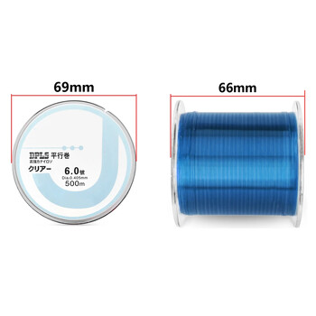 500M Nylon Fishing Line Japan Material for Bass Carp Fishing Monofilament 6.7LB-38.6LB Main Line Sea Fish Fishing Accessories