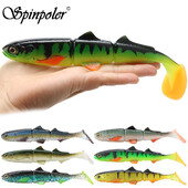 Spinpoler 25g/58g Shad Jointed Perch Pike Fishing Lures Soft Baitfish Bait Tonući SwimBait Crankbait Soft Bait pribor za pecanje
