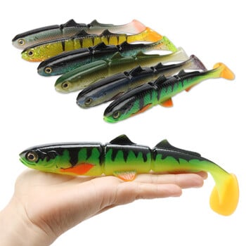 Spinpoler 25g/58g Shad Jointed Perch Pike Fishing Lures Soft Baitfish Bait Sinking SwimBait Crankbait Μαλακό δόλωμα Είδη ψαρέματος