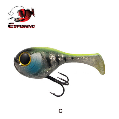 KESFISHING Mekani mamac Balloonfish 82mm 1kom Visokokvalitetni deraball umjetni silikonski mamac s udicom za sve ribičke pribore