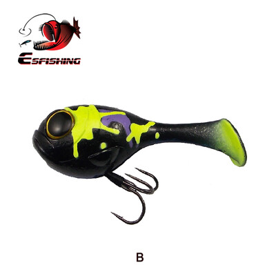 KESFISHING Mekani mamac Balloonfish 82mm 1kom Visokokvalitetni deraball umjetni silikonski mamac s udicom za sve ribičke pribore