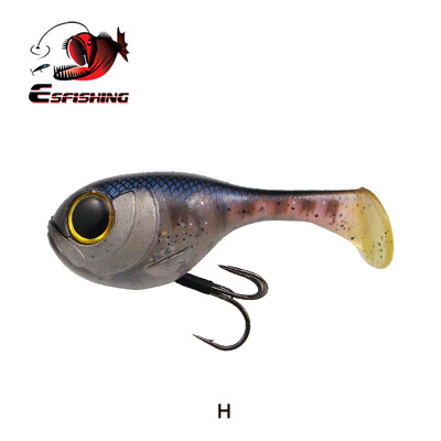 KESFISHING Mekani mamac Balloonfish 82mm 1kom Visokokvalitetni deraball umjetni silikonski mamac s udicom za sve ribičke pribore