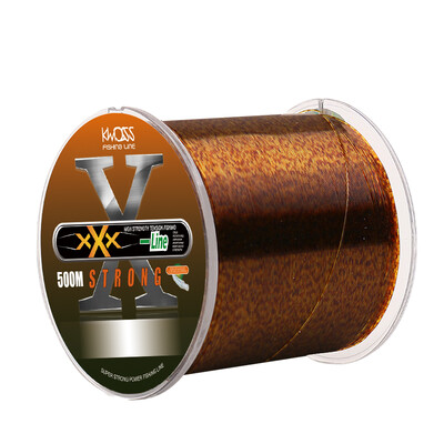 500m Gold Spotted Ribolov Struna Bionic Invisible Monofilament Nylon Speckle Fluorocarbon Coated Ribolov Šarana Struna za Ribolov