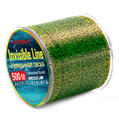 500m nevidljiva struna za pecanje Spotted Line 3D Bionic Monofilament Coated Fluorocarbon Speckle Carp Nylon Thread Fly Fish Green