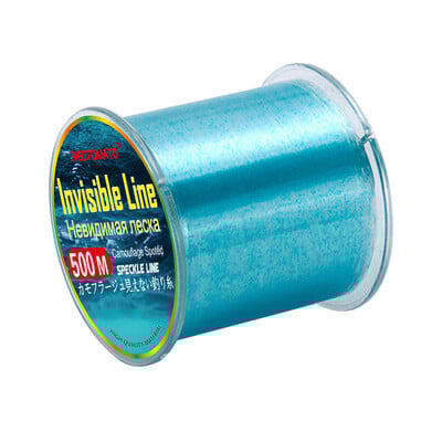 500m nevidljiva struna za pecanje Spotted Line 3D Bionic Monofilament Coated Fluorocarbon Speckle Carp Nylon Thread Fly Fish Green