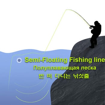 500m Super Strong Rock Fishing Lines Semi-floating Monofilament Nylon Fishing-Line Resistance Sea Lure Pole Fishing Equipment