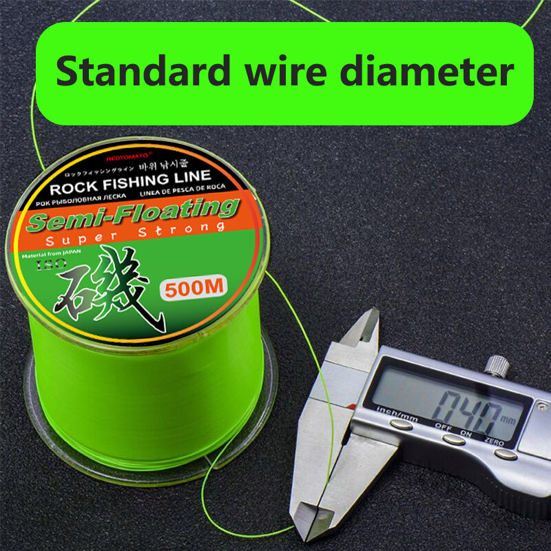 500 m super jaka struna za pecanje od kamena Poluplutajuća monofilamentna najlonska struna za pecanje Otporna morska varalica Štap za pecanje Oprema