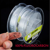 100M 100% Fluorocarbon Fishing Line Pure Fluorocarbon Fly Fishing Leader Carbon Fiber Fast Sinking Carp Fishing