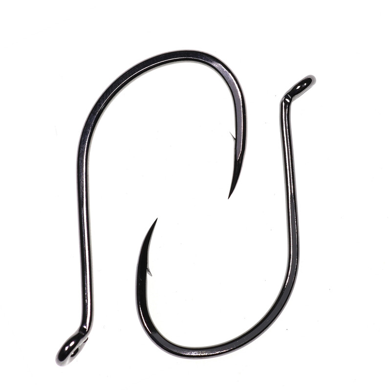 Bimoo 20 komada ofsetne udice s kljunom hobotnice Visokougljični čelik Crni nikal Udica za morski ribolov 4/0 5/0 6/0 7/0 8/0