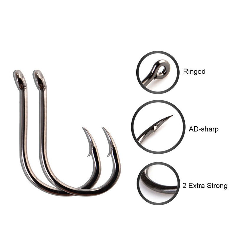 FTK 50-100 komada Udica za ribolov Visokougljični čelik 1#-12# ISEAMA WHIT EYE Som Anzol Japanske udice za šarane za ribolovni pribor