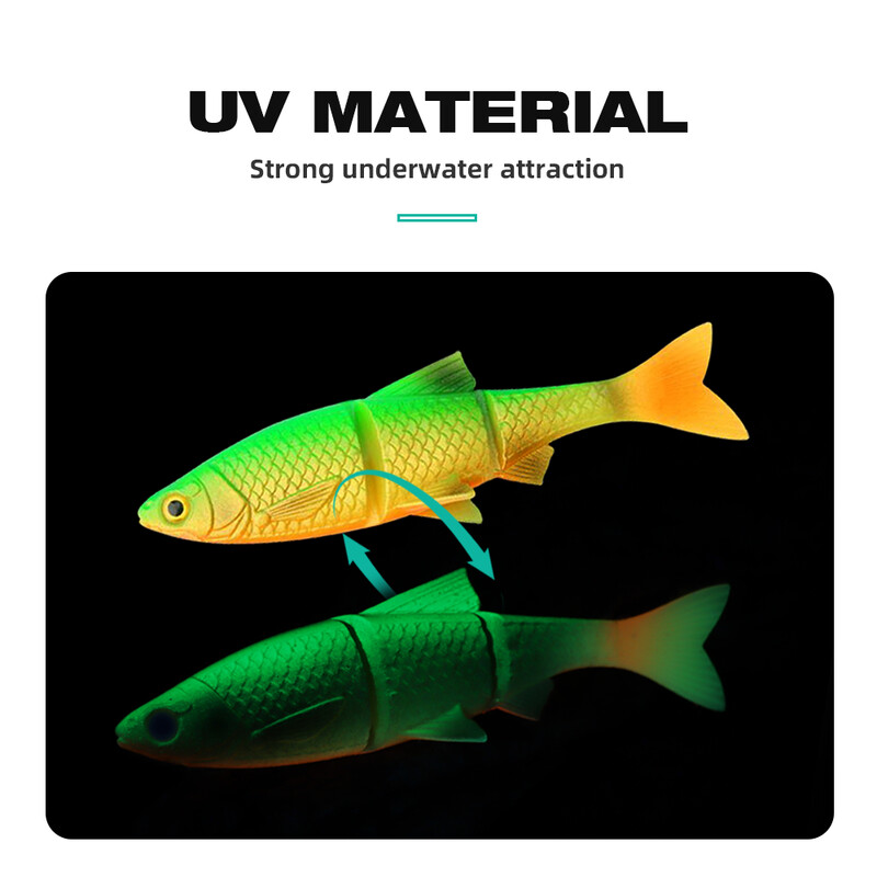 THORFORCE 130MM 16G Meki mamac Mamci za pecanje Swimbait Shad Bass Mamci Silikonski umjetni vobler