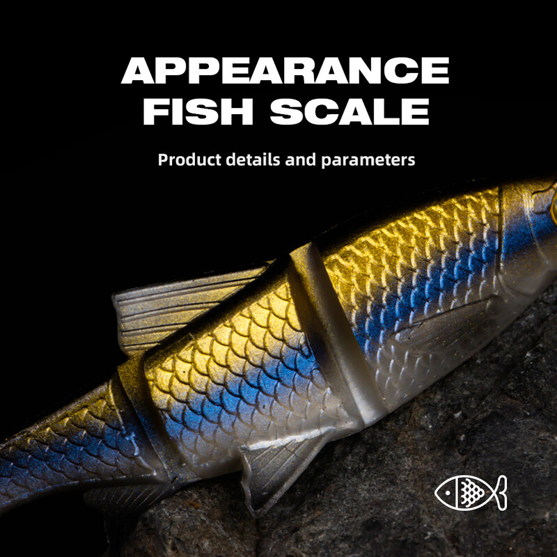 THORFORCE 130MM 16G Meki mamac Mamci za pecanje Swimbait Shad Bass Mamci Silikonski umjetni vobler