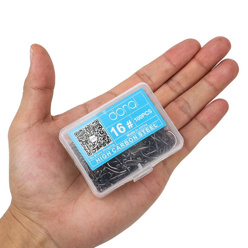 50 kom/kutija Udica za pecanje s omčom Udica s bodljama Krug Udice za šarane od ugljičnog čelika Pribor za pecanje Udica za mamac Udica