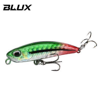 BLUX LURKER 48 Sinking Pencil Naluca de pescuit Naluca grea 48MM 6.3G Apă sărată Lipless Minnow Tungsten Wobbler Momeală din plastic dur