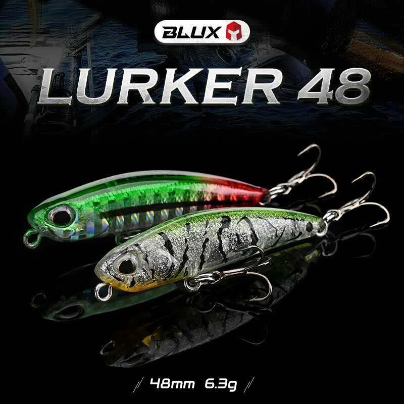 BLUX LURKER 48 Sinking Pencil Naluca de pescuit Naluca grea 48MM 6.3G Apă sărată Lipless Minnow Tungsten Wobbler Momeală din plastic dur