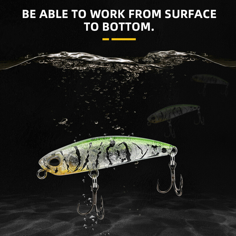 BLUX LURKER 48 Sinking Pencil Naluca de pescuit Naluca grea 48MM 6.3G Apă sărată Lipless Minnow Tungsten Wobbler Momeală din plastic dur