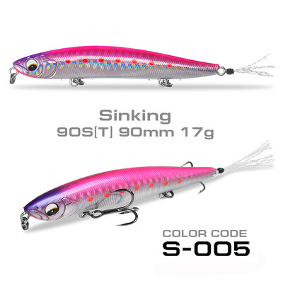 SFT 90mm/17g mamac za pecanje Olovka tvrdi mamac Umjetni Stickbait Rolling Tonući mamac Jerkbait Za pecanje štuke Bass Treble Hook