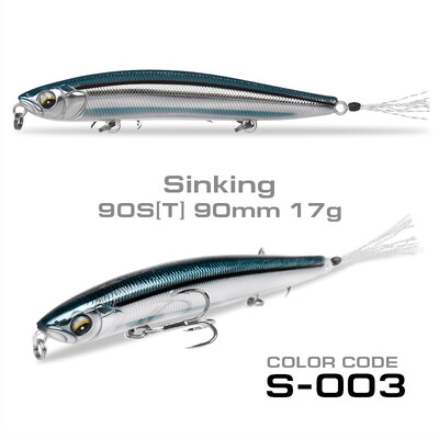 SFT 90mm/17g mamac za pecanje Olovka tvrdi mamac Umjetni Stickbait Rolling Tonući mamac Jerkbait Za pecanje štuke Bass Treble Hook