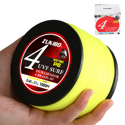 ZUKIBO SUPER POWER 4 niti 1000M PE struna za pecanje Upletena 12-100LB glatka višestruka super izdržljiva struna za pecanje Pesca