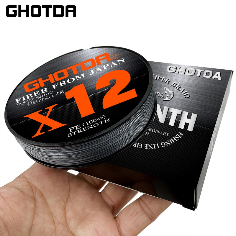 GHOTDA Snažna pletenica za pecanje 12 niti 9 niti 8 niti 100M PE žica Multifilament niti X8 X9X 12 struna za mušičarenje