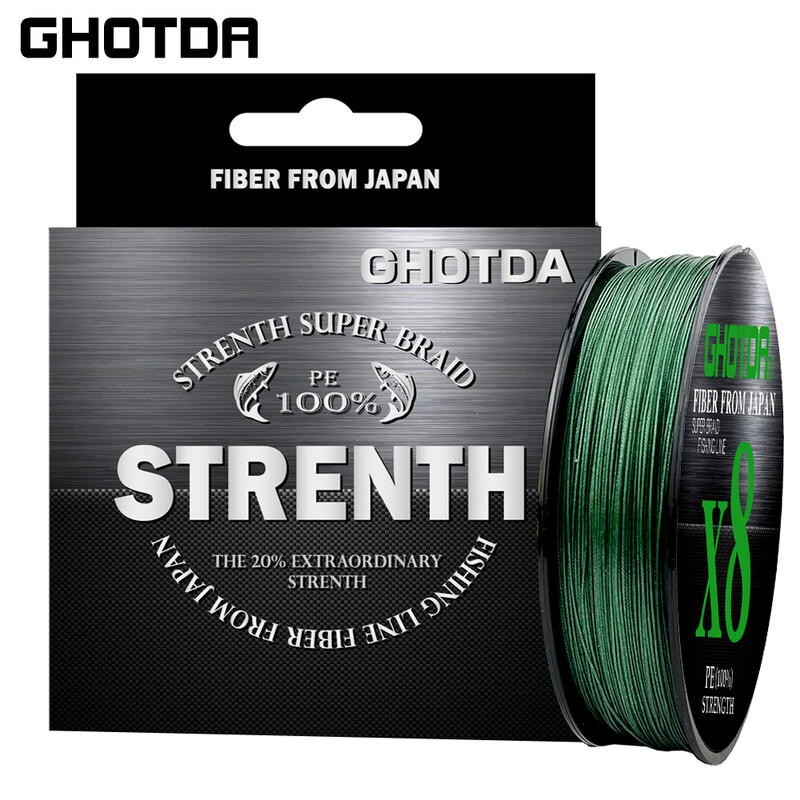 GHOTDA Snažna pletenica za pecanje 12 niti 9 niti 8 niti 100M PE žica Multifilament niti X8 X9X 12 struna za mušičarenje