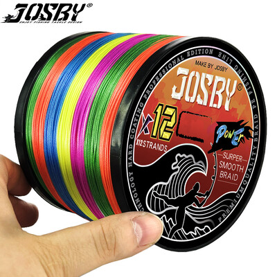 JOSBY 12 szál szuper erős PE horgászzsinór 1000/500/300/100M többszálas édesvízi sósvízi pontyfonás drót Pesca