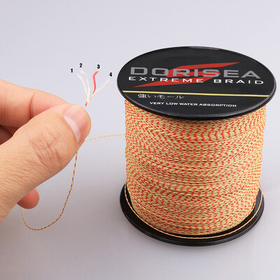 DORISEA 4 pramene 300m 6lb-100lb PE Extreme pletený multifilamentový rybársky vlasec Rybárstvo